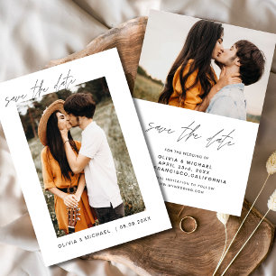 Elegante Hochzeit - Speichert das Datum Foto Minim Save The Date