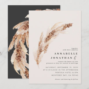 Elegante Hochzeit von Boho Pampas