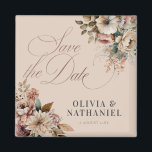 Elegante Hochzeit von Wasserfarben - das Datum spe Magnet<br><div class="desc">Elegante Watercolor Floral Wedding Save the Date Magnet</div>