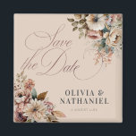 Elegante Hochzeit von Wasserfarben - das Datum spe Magnet<br><div class="desc">Elegante Watercolor Floral Wedding Save the Date Magnet</div>