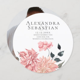 Elegante Hochzeit von Wasserfarben: Das Datum spei Save The Date