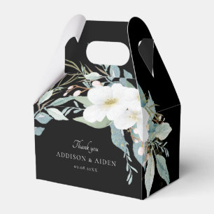 Elegante Hochzeit von Weiß Grün Geschenkschachtel