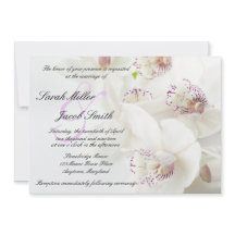 Elegante Hochzeit von Weiß und Lila Orchideen