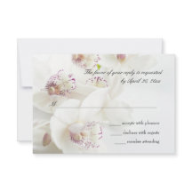 Elegante Hochzeit von Weiß und Lila Orchideen