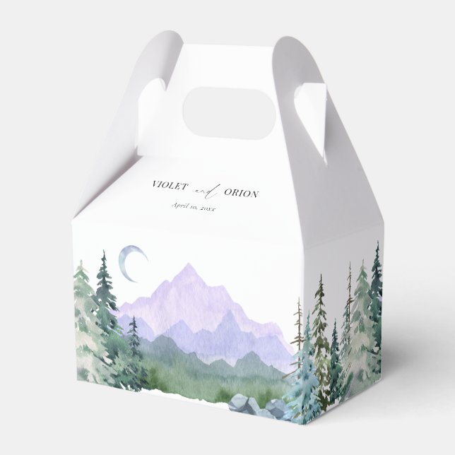 Elegante Hochzeiten im Wald Geschenkschachtel (Vorderseite)