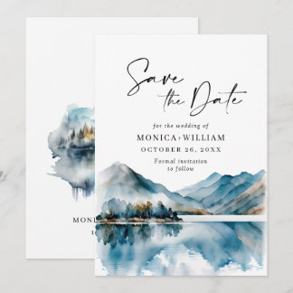 Elegante Hochzeiten im Wald Save The Date