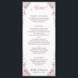 Elegante Hochzeiten- oder Veranstaltungsmenüs (Dus Menükarte<br><div class="desc">Regal Elegant Wedding oder Event Menus (Dusty Rose): Dieses Hochzeitsmenü ist einfach und Vintag. Es ist Set in staubiger Rose, aber man kann die Designfarbe auf alles ändern, was man will, indem man einfach die Hintergrundfarbe ändert. **WIE SIE IHRE DESIGN-FARBE ÄNDERN** 1) Klicken Sie auf den Button "Personalisieren". 2) Klicken...</div>