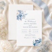 Elegante Hochzeiten von Dusty Blue und White Wildb