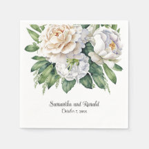 Elegante Hochzeiten von weißen Rosen und Peonies
