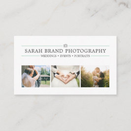 Elegante Hochzeitfotografie Visitenkarte