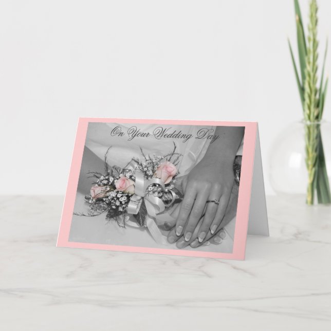 Elegante Hochzeitkarte Karte (Vorderseite)