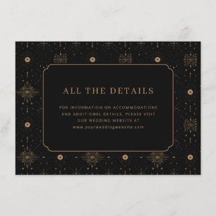 Elegante Hochzeits-Detailkarte Begleitkarte