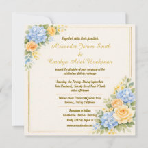 Elegante Hochzeits-Einladung - Anpassbar