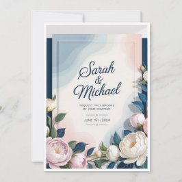 Elegante Hochzeits Einladungen 💍 – Editierbar & S