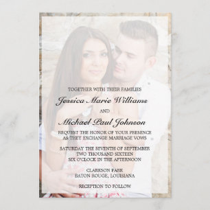 Elegante Hochzeits-Einladungen Einladung