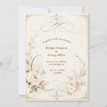 Elegante Hochzeits-Kalligrafie Florals