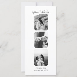 Elegante Hochzeitsankündigung Save the Date Fotos