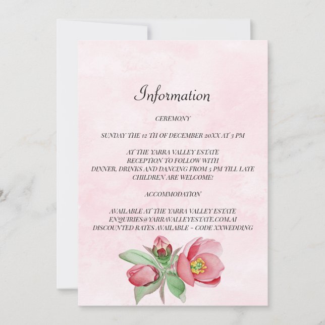 Elegante Hochzeitsausweis. Einladung (Vorderseite)