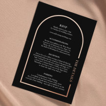 Elegante Hochzeitsdetails-Echte Folien-Beilagekart
