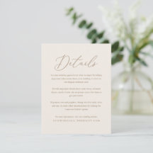 Elegante Hochzeitsdetails für Elfenbein und Goldka