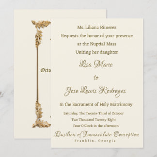 Elegante Hochzeitseinladung Dankeskarte