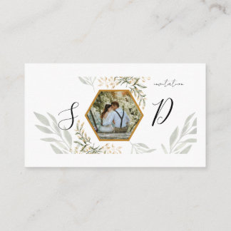 Elegante Hochzeitseinladung, die dazu dient, die L Begleitkarte