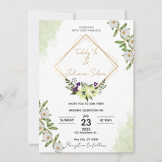 Elegante Hochzeitseinladung Einladung