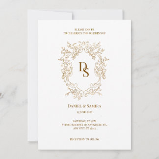Elegante Hochzeitseinladung Einladung