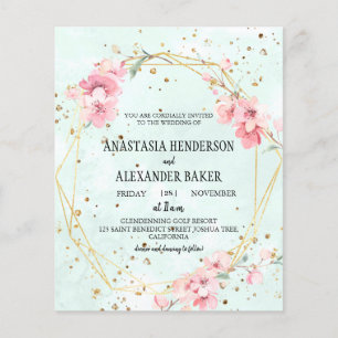 Elegante Hochzeitseinladung. Flyer