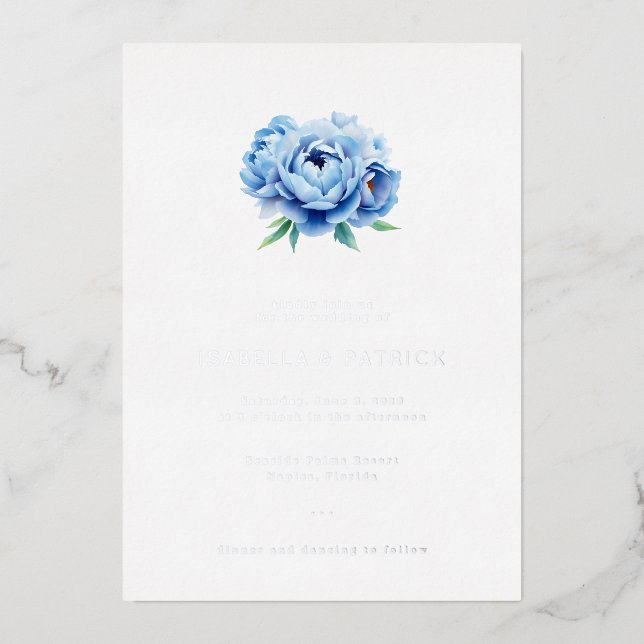 Elegante Hochzeitseinladung Folieneinladung (Vorderseite)