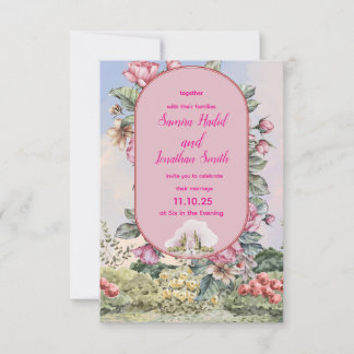Elegante Hochzeitseinladung – Klassisch & Romantis Dankeskarte
