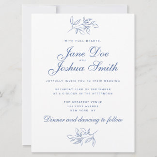 Elegante Hochzeitseinladung mit Grün Einladung