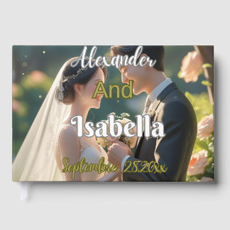 Elegante Hochzeitseinladung - Romantische Braut Gästebuch
