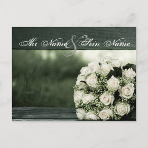 Elegante Hochzeitseinladungen Einladungspostkarte