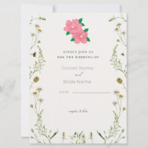Elegante Hochzeitseinladungskarte