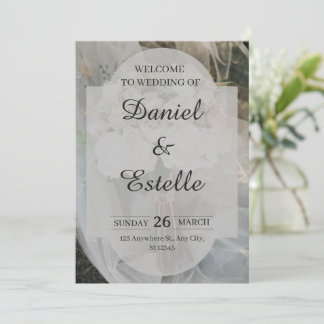 Elegante Hochzeitseinladungskarte Einladung