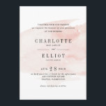 Elegante Hochzeitsfeier | Blüte Einladung<br><div class="desc">Romantische Hochzeitseinladungen in Aquarellfarben mit einem pfirsichfarbenen Glanz im Trend. Die schöne Typografie und der gesamte graue Text machen dieses Design zu einem wahren Erlebnis. Diese vom Sonnenuntergang Inspirierten Einladungen sind modern und elegant mit einer schicken,  aber traditionellen Touch.</div>