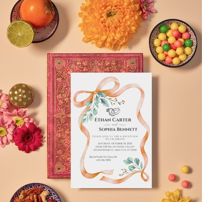 Elegante Hochzeitsfeier & Grüne Einladung (Von Creator hochgeladen)