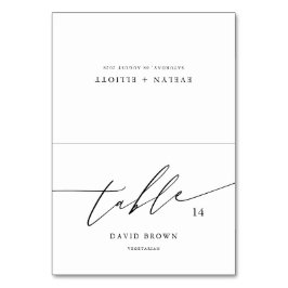 Elegante Hochzeitsfeiern mit kulinarischer Auswahl Tischnummer