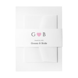 Elegante Hochzeitsgeschenk-Einladungsverpackung Einladungsbanderole