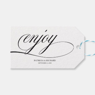 Elegante Hochzeitsgeschenkanhänger Geschenkanhänger