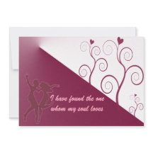 Elegante Hochzeitskarte
