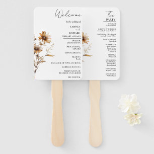 Elegante Hochzeitskarte für die Elfenbeinküche - W Fächer