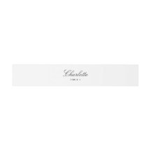 Elegante Hochzeitskarte Wrap um die Platzkarte