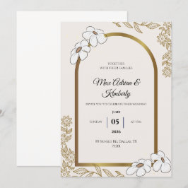 Elegante Hochzeitskarten | Minimalistische Designs Einladung