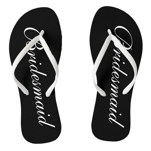 Elegante Hochzeitskippen für Brautmädchen Flip Flops (Fußbett)