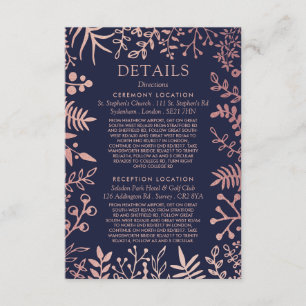 Elegante Hochzeitskollektion für Seestreitkräfte u Begleitkarte
