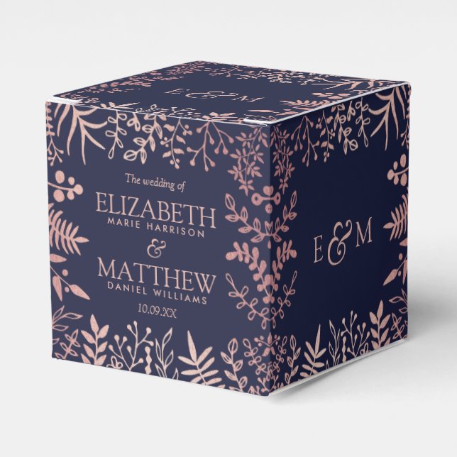 Elegante Hochzeitskollektion für Seestreitkräfte u Geschenkschachtel (Vorderseite)