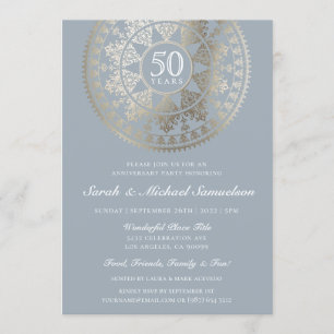 Elegante Hochzeitsparty-Einladungen Goldfolie Einladung