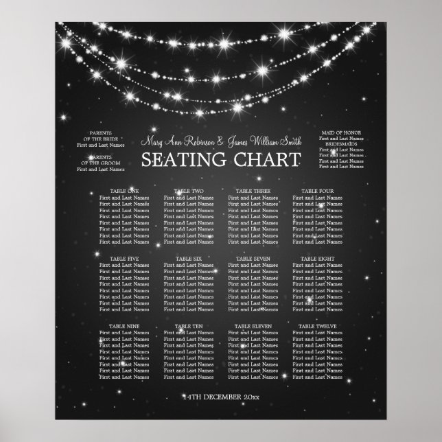 Elegante Hochzeitssattelkette Poster (Vorne)
